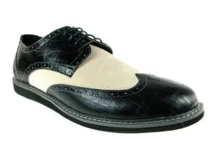 Men's Banker Wing Tip Lace Up Oxfords Dress Shoes