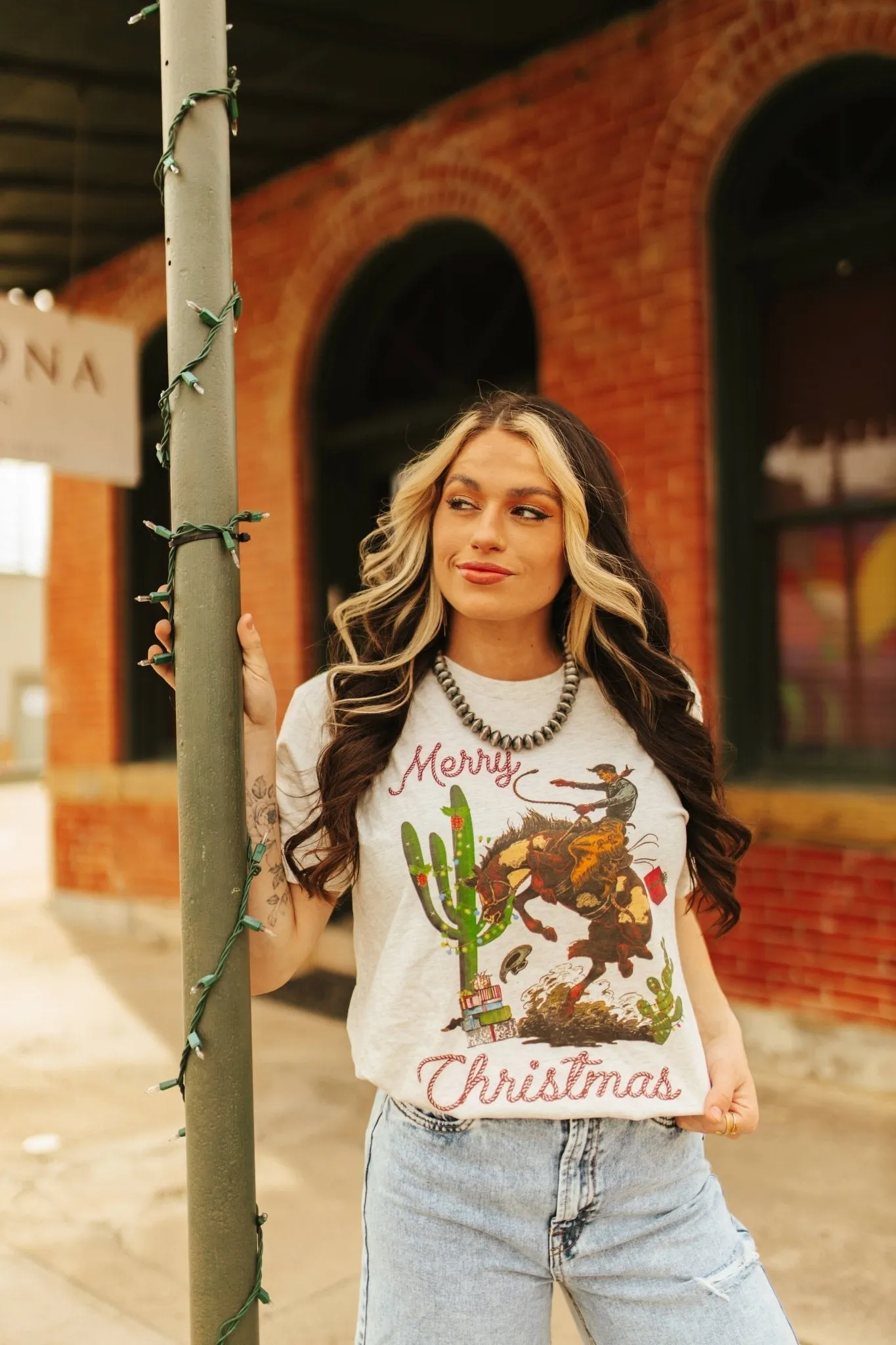 Merry Christmas Cowboy Graphic Tee