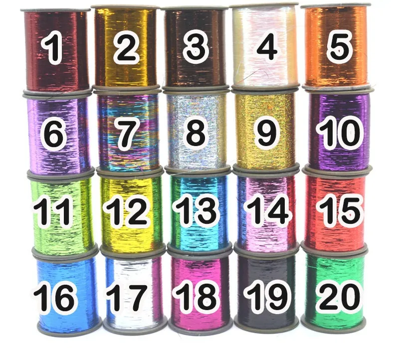 Metallic Sewing Thread - Glitter Sewing Thread - Gold Silver Rainbow - Machine Thread - Hand Sewing Embroidery - Polyester All Purpose Spool