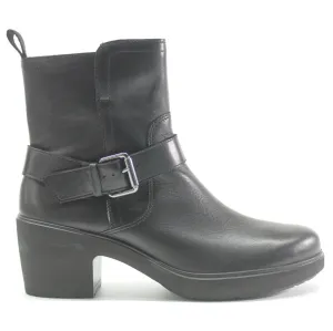 Metropole Zurich Full Grain Leather Women's Ankle Heel Boots