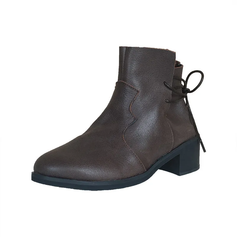 Mid-Heel Velvet Women's Boots | Gift Shoes