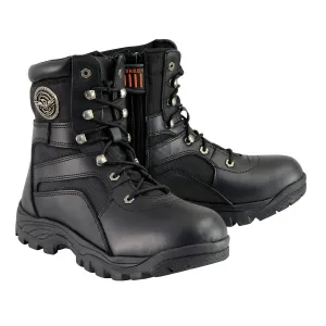 Milwaukee Leather Men's 9-Inch Black Leather Swat Style-Tactical