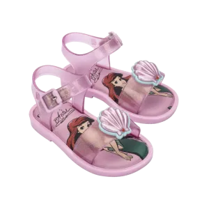 Mini Melissa Mar Sandal   Disney BB - Glitter Pink / Pink