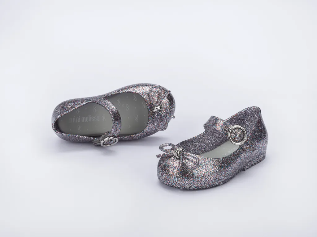 Mini Melissa Mini Sweet Love - Silver Glitter