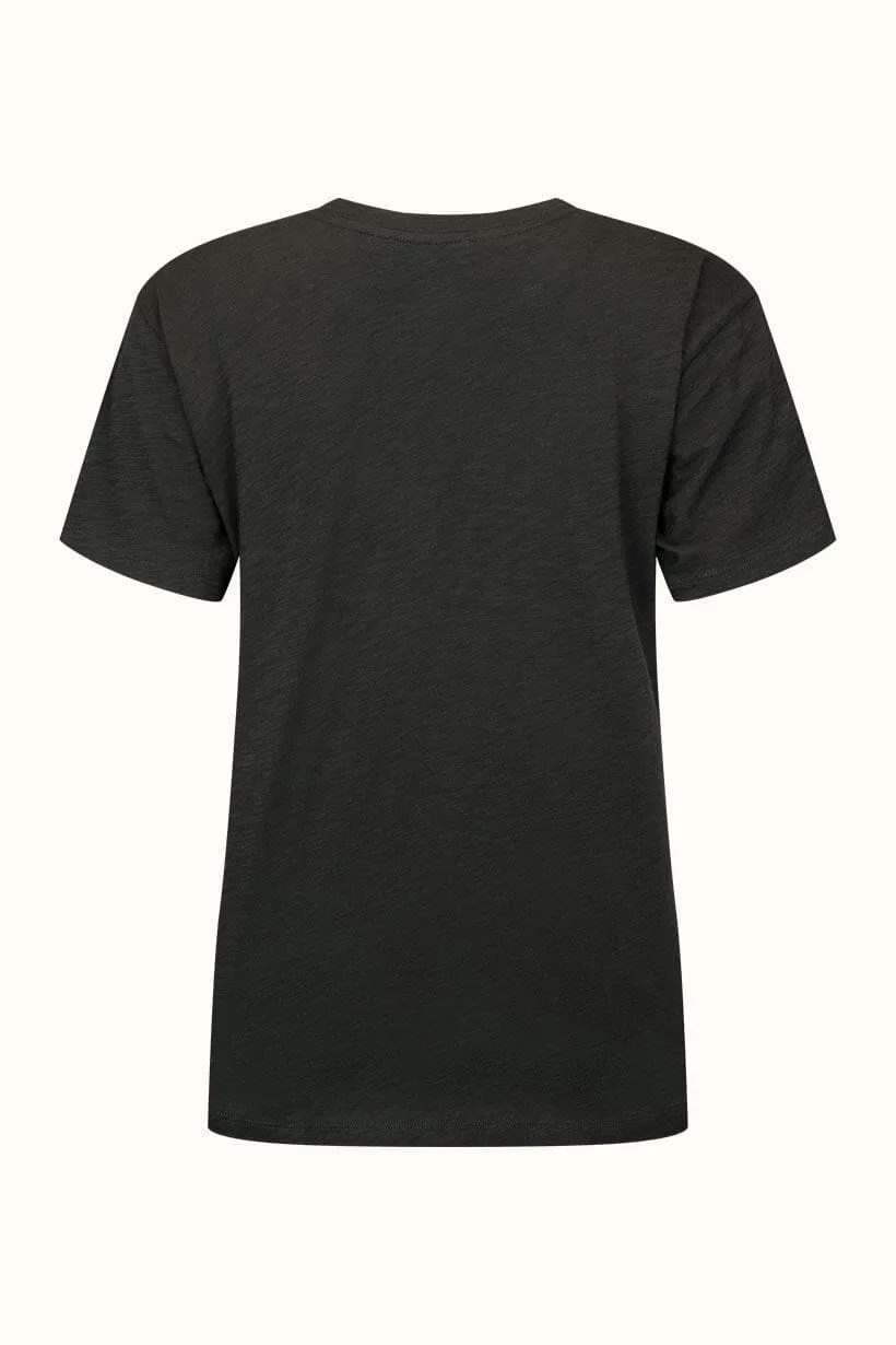 Moonlight Biker Tee | Charcoal