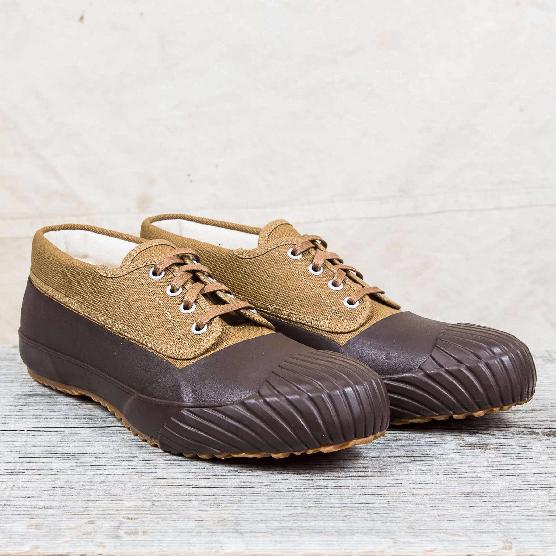 Moonstar Mudguard Vulcanized Rubber Shoes Brown