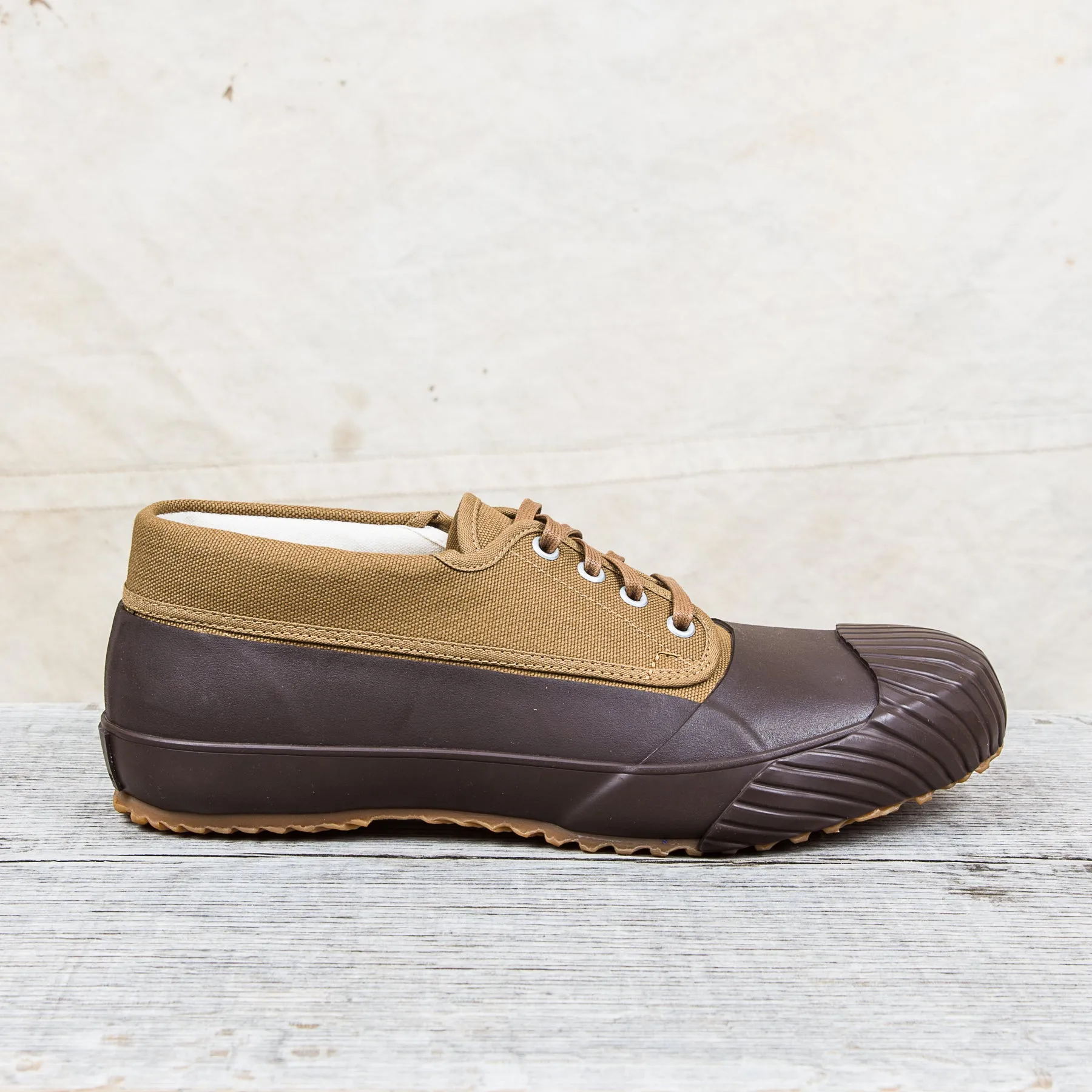 Moonstar Mudguard Vulcanized Rubber Shoes Brown