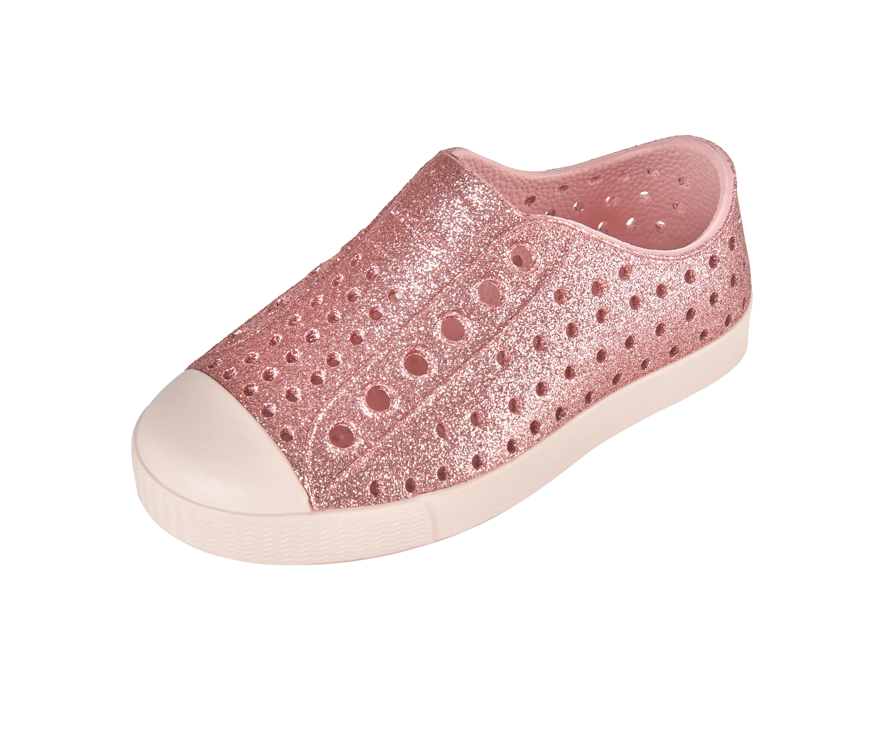 Native Jefferson Bling Shoes - Rose Pink Bling / Dust Pink