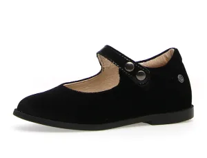 Naturino Girl's Calen Velvet Flat Shoes - Black