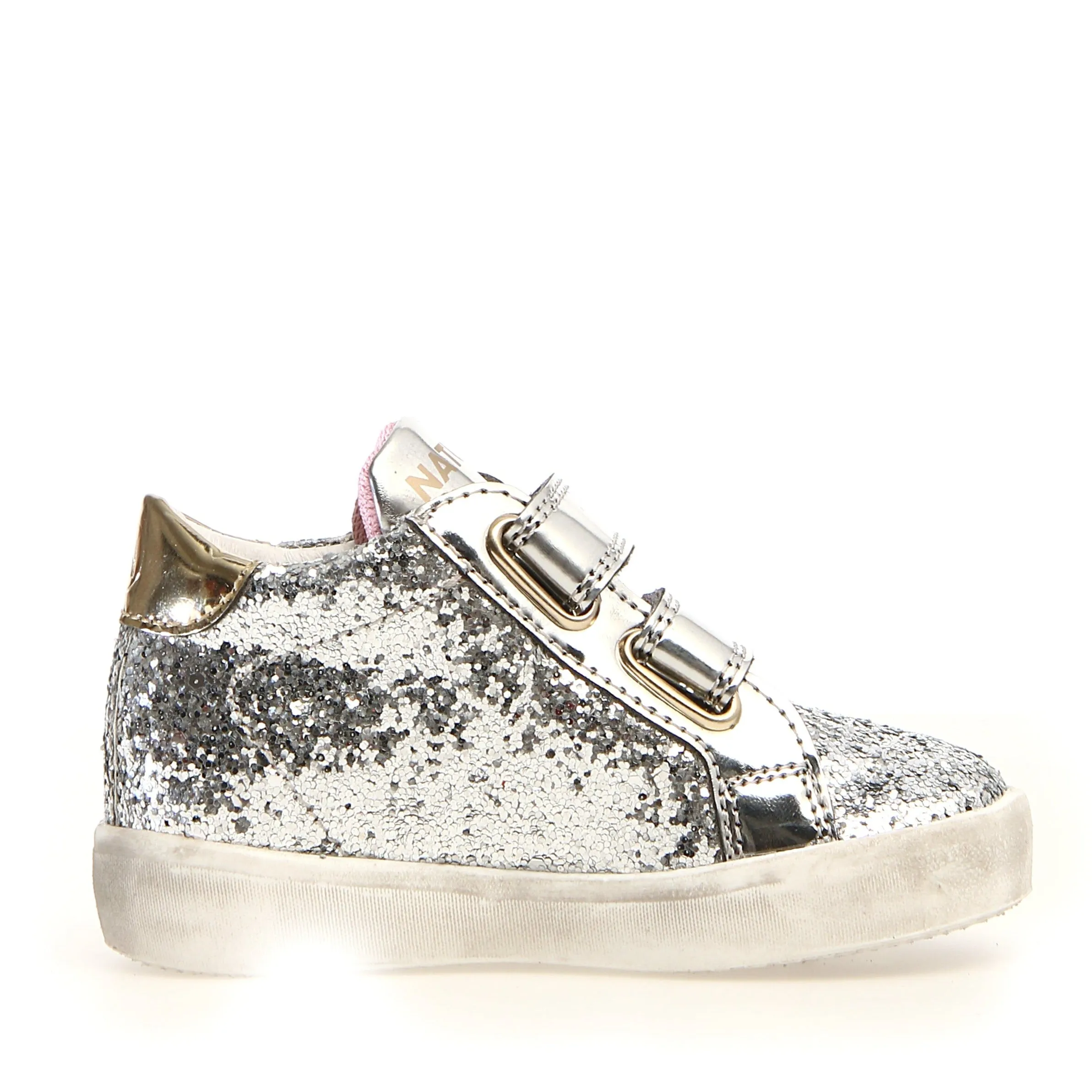 Naturino Girl's Dorrie Vl Glitter Shoes - Argento