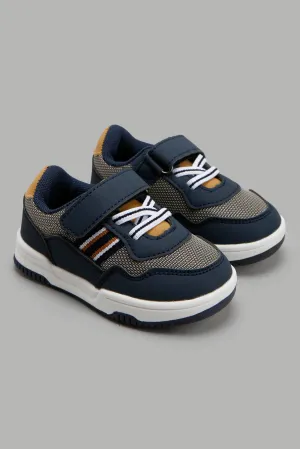 Navy Color Blocked Sneaker