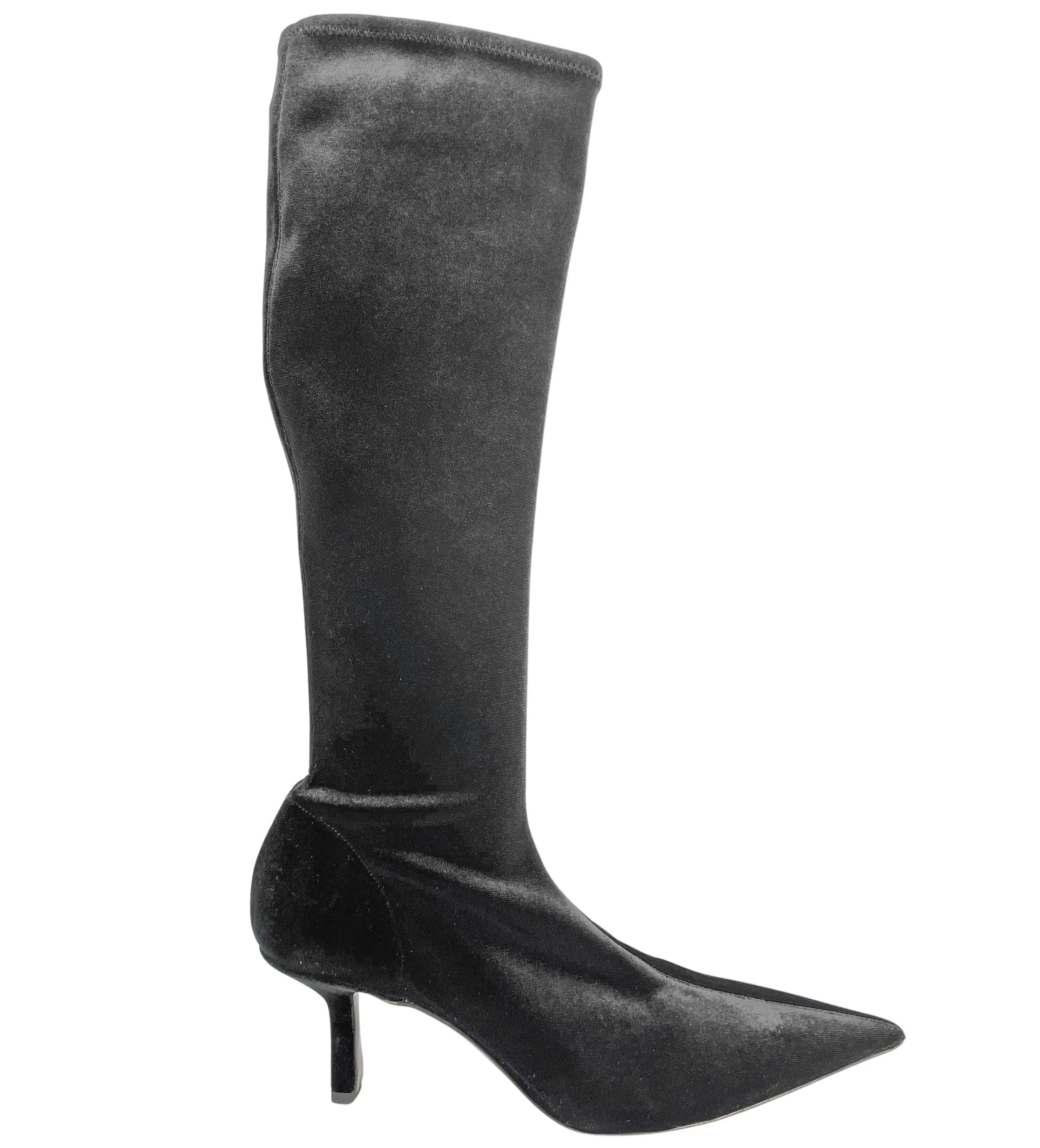 Neous Nosa Velvet Boots in Black