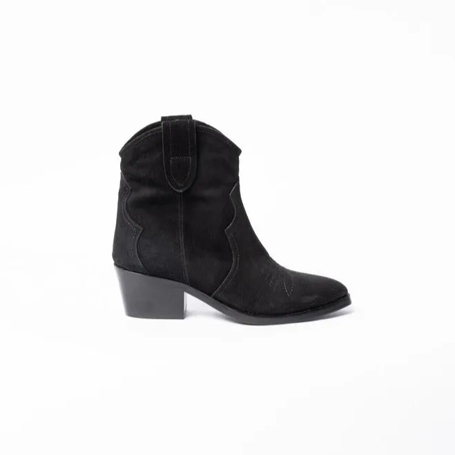 Nevada Black Suede Boots