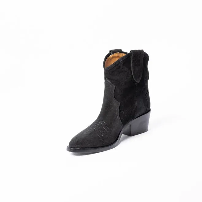 Nevada Black Suede Boots