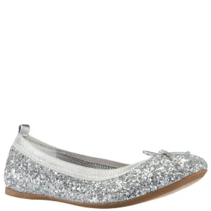 Nina Kids Esther Silver Sparkle Flat