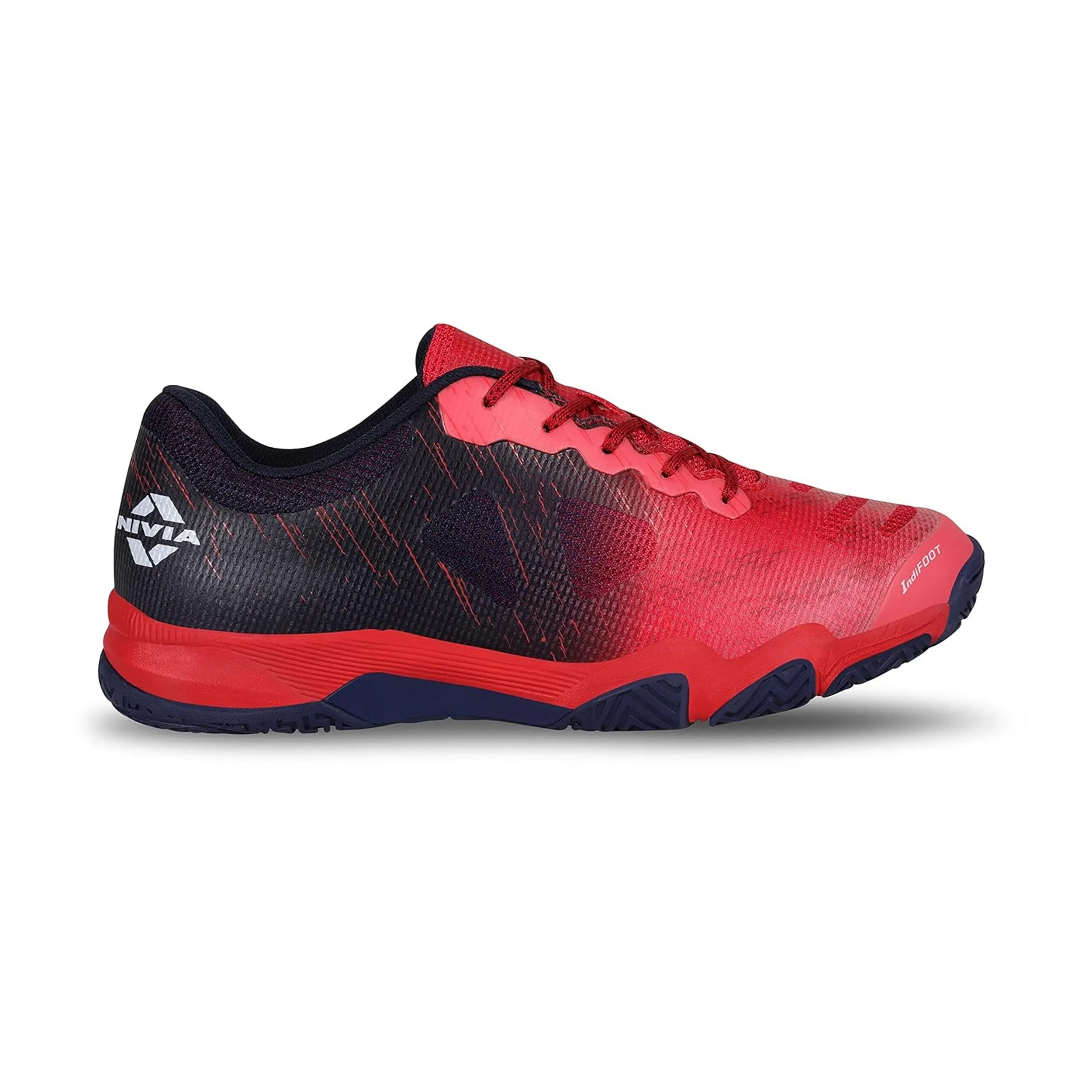 Nivia Verdict Badminton Shoes for Men (Crimson Red)