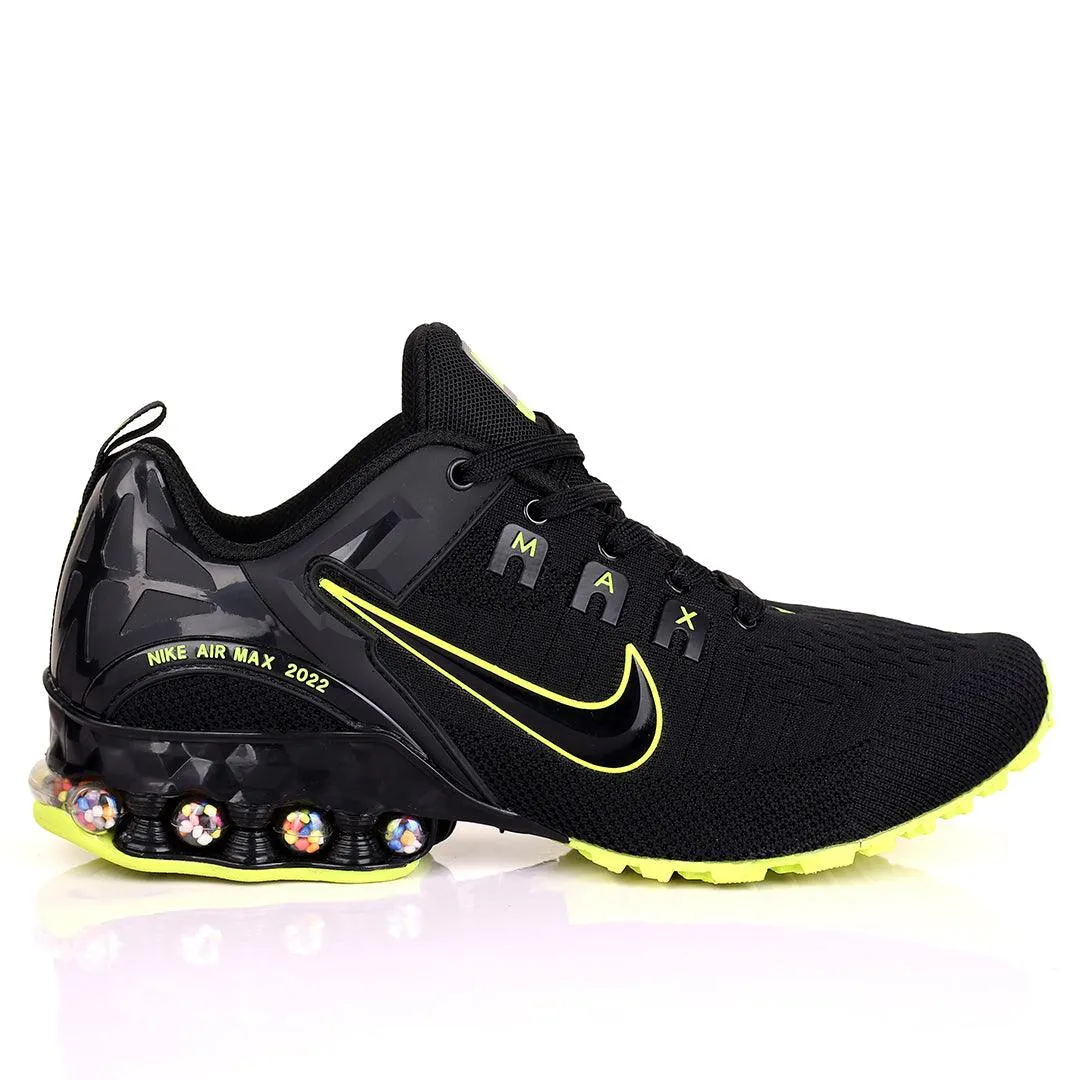 NK 2022 Joyride Black With Lemon Design Sneakers