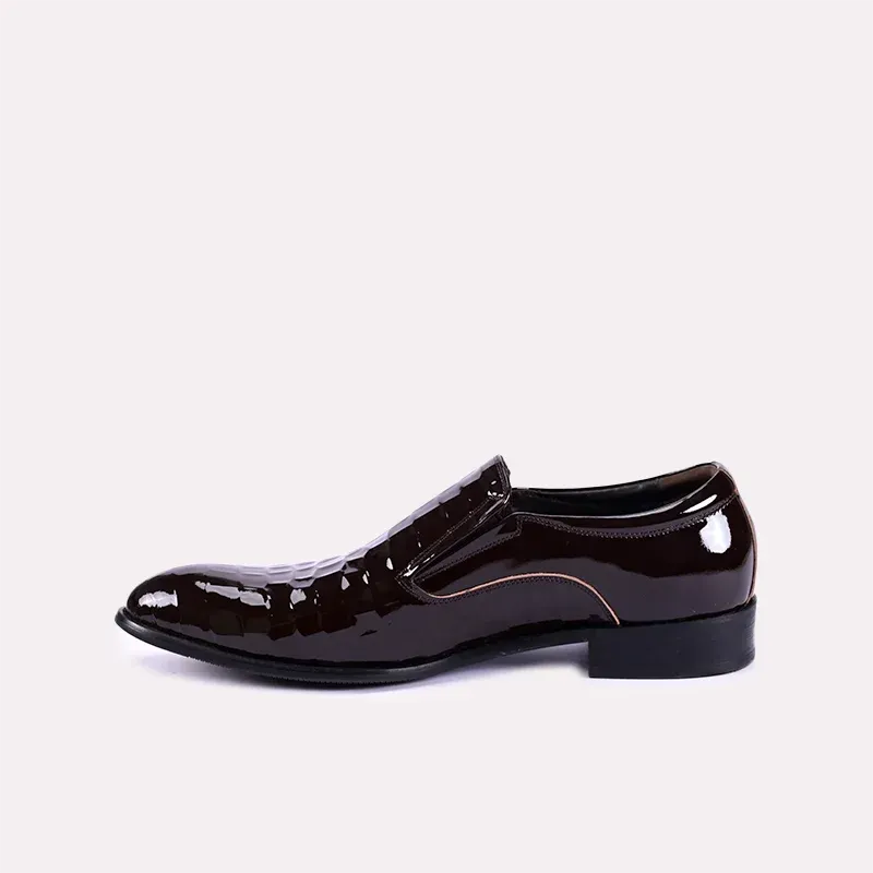 Noble Brown Glossy Dress Shoes 0110868