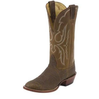 Nocona MD3007 Men's Bull Shoulder Western Boot with Antique Cognac Bullhide Foot