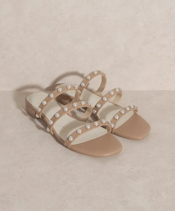 OASIS SOCIETY Valerie - Pearl Flat Sandals