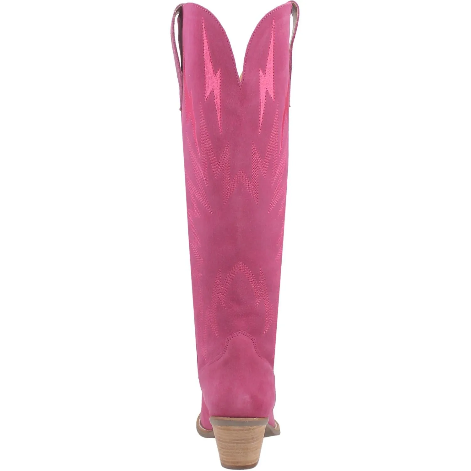 Online Exclusive | Dingo | Thunder Road Suede Leather Cowboy Boots in Fuchsia Pink **PREORDER