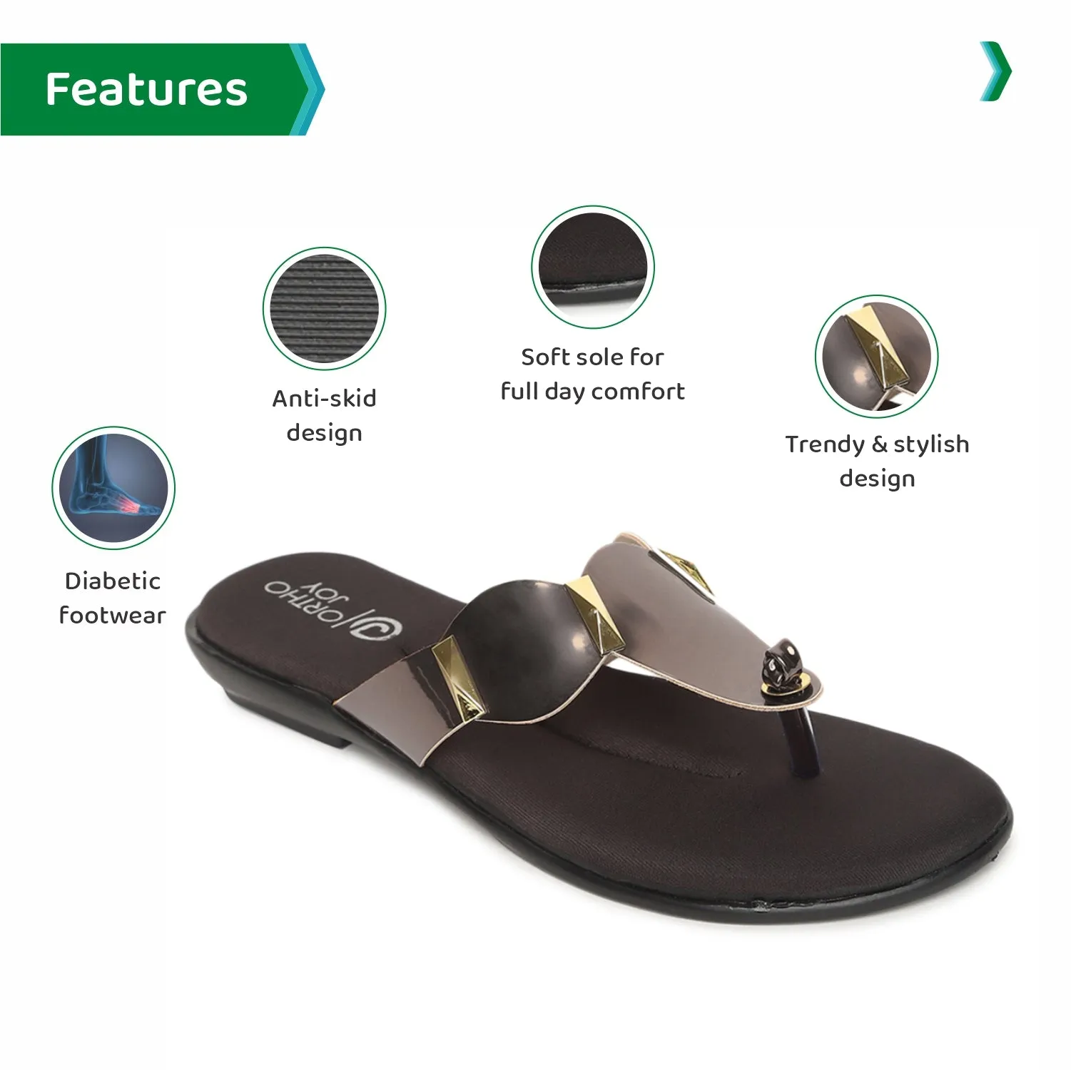 ORTHO JOY Comfortable flat sandals