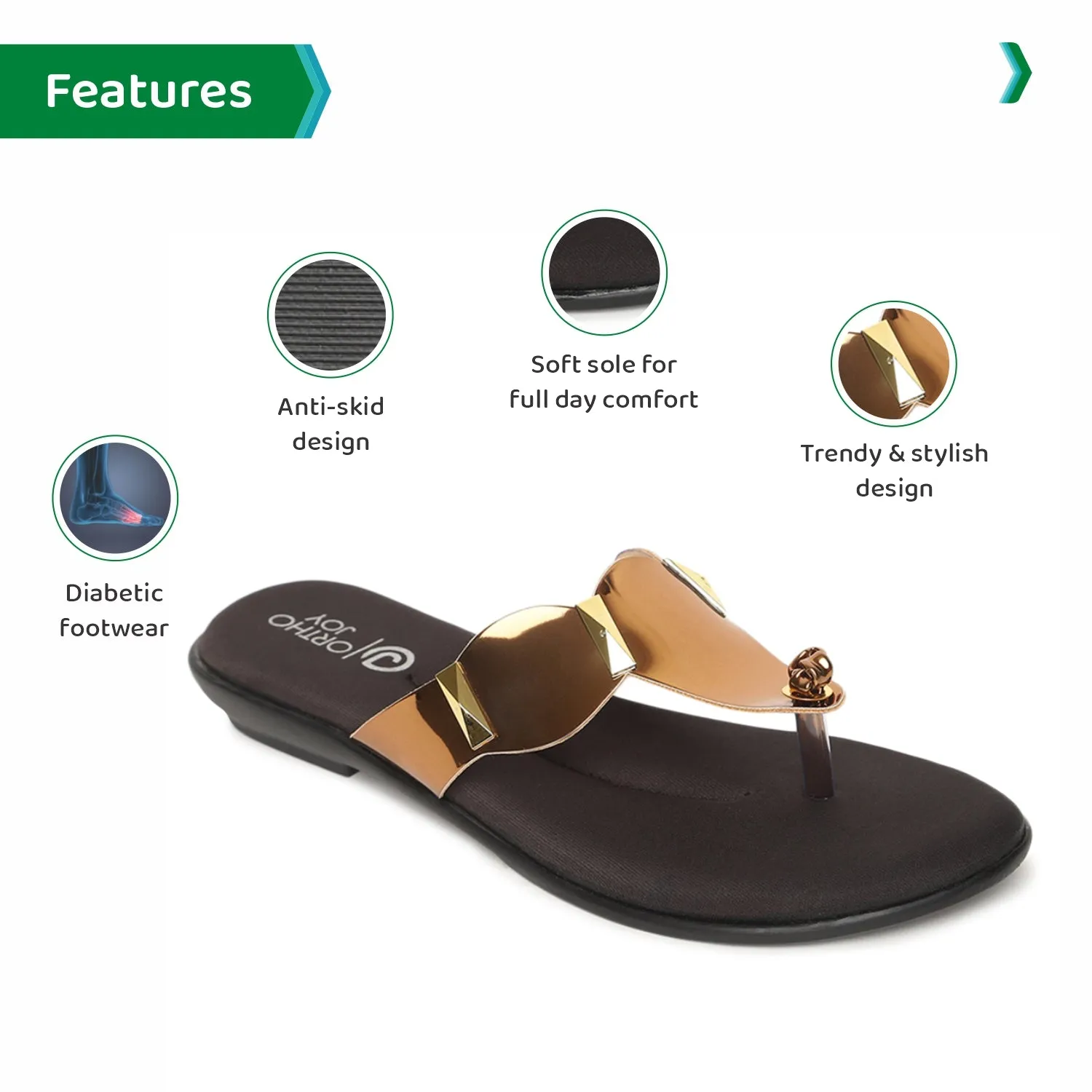 ORTHO JOY Comfortable flat sandals