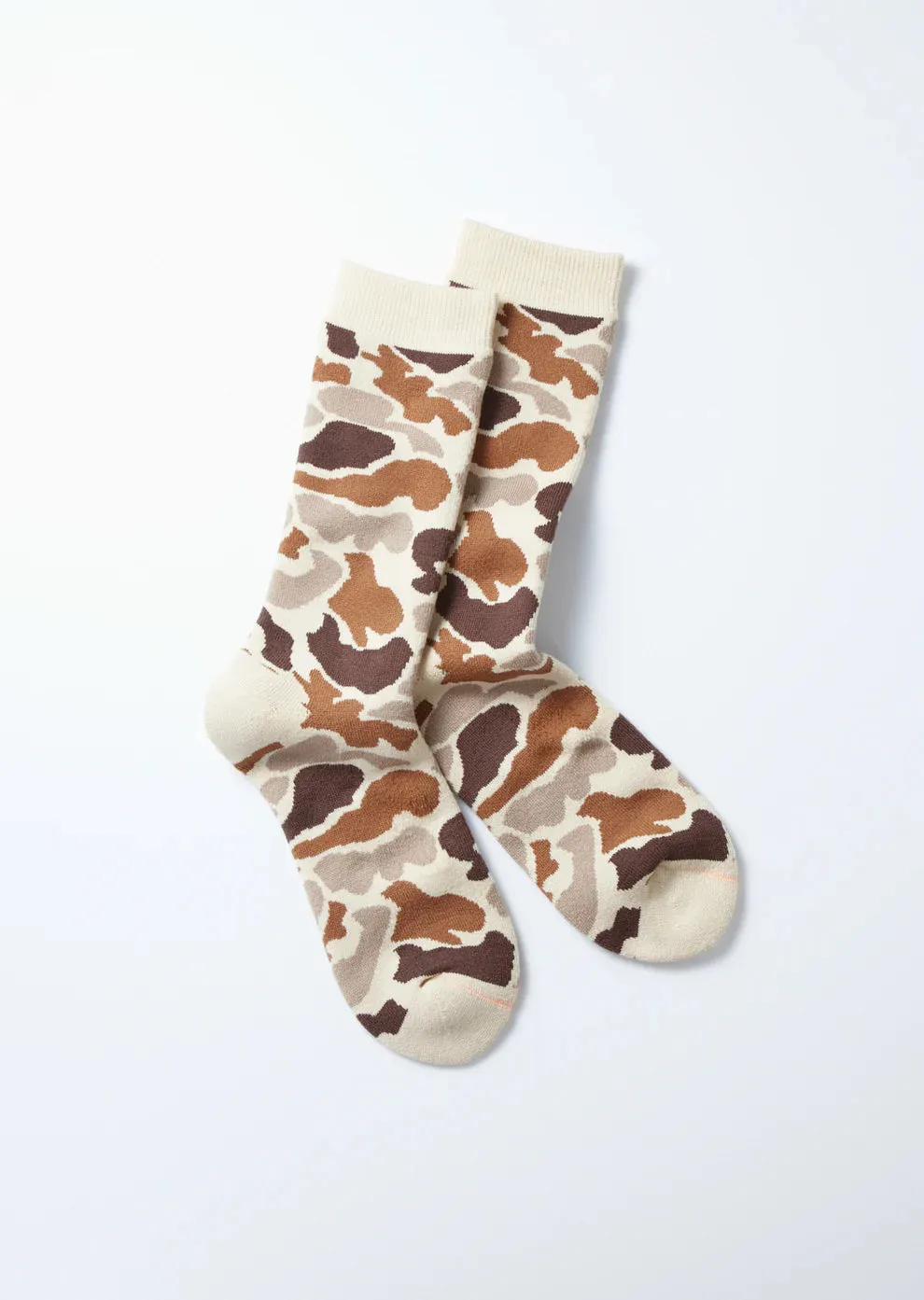 Pile Camo Crew Socks / Sand