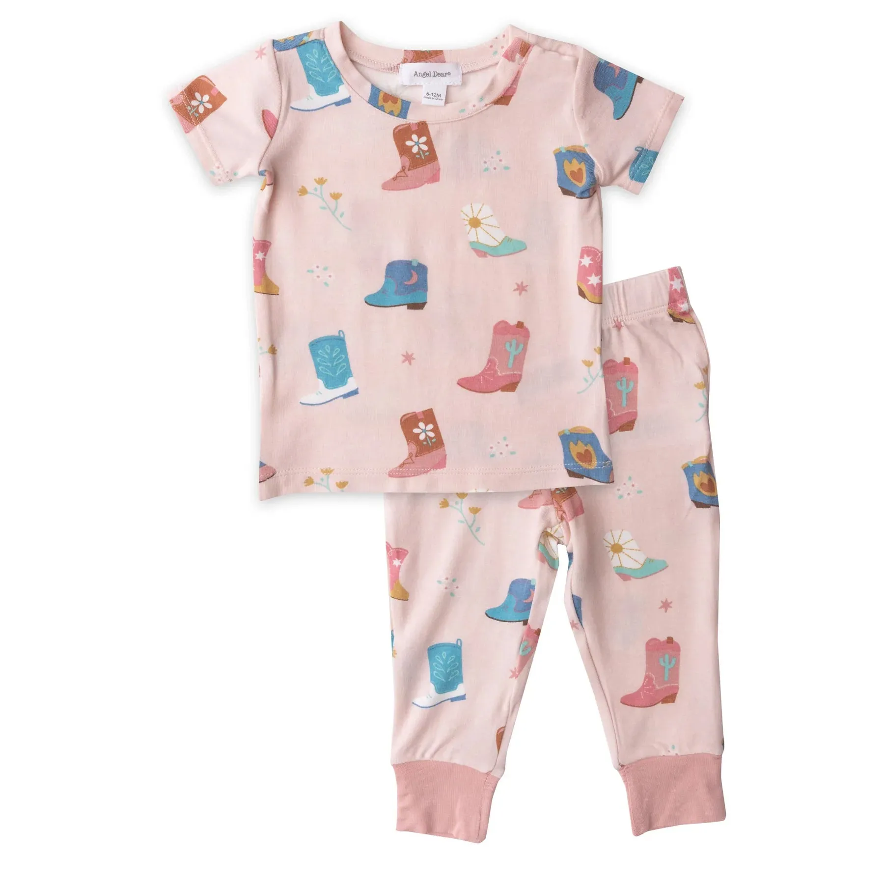 Pink Cowboy Boots Loungewear Set