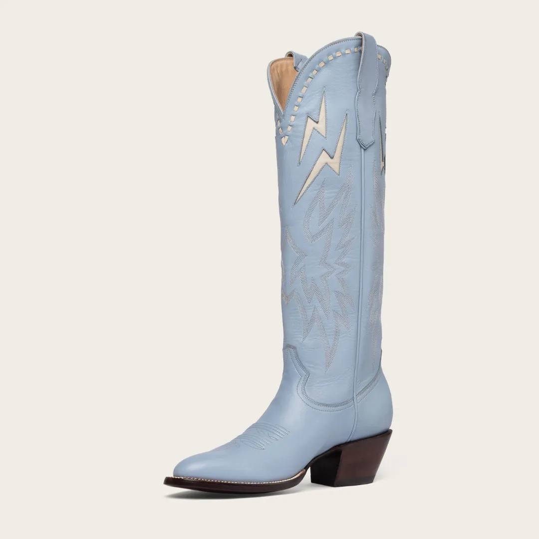 Powder Blue & Bone Lightning Boot Limited Edition