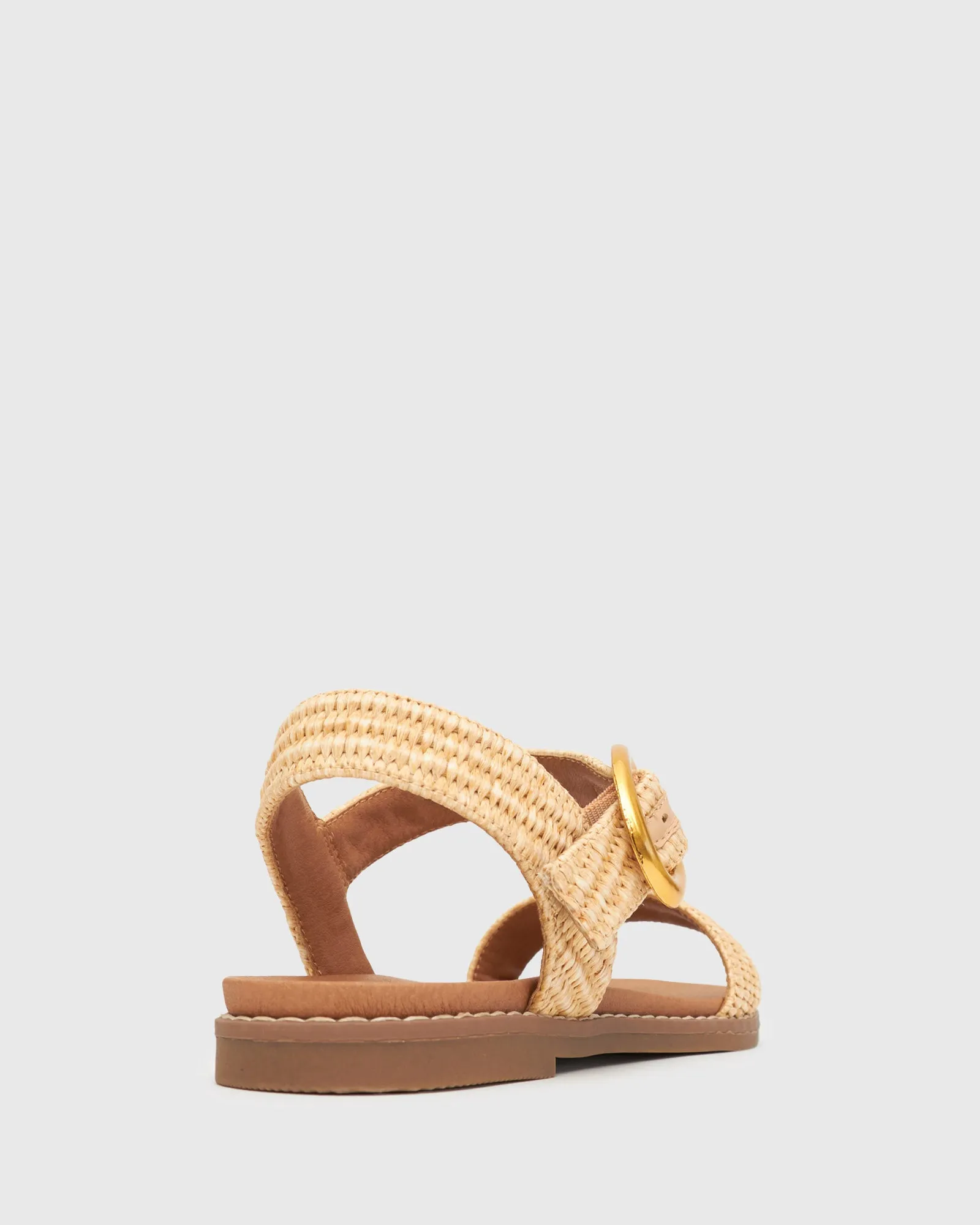 PRE-ORDER Wider Fit ATLANTA Vegan Flat Sandals