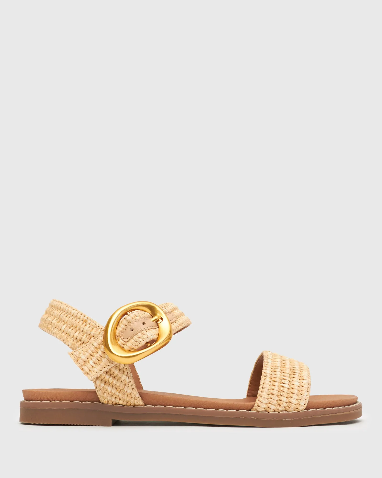 PRE-ORDER Wider Fit ATLANTA Vegan Flat Sandals