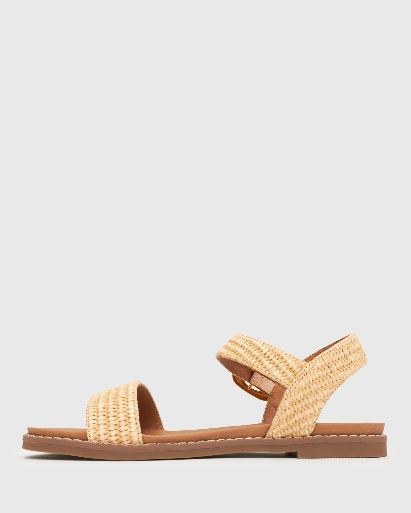 PRE-ORDER Wider Fit ATLANTA Vegan Flat Sandals