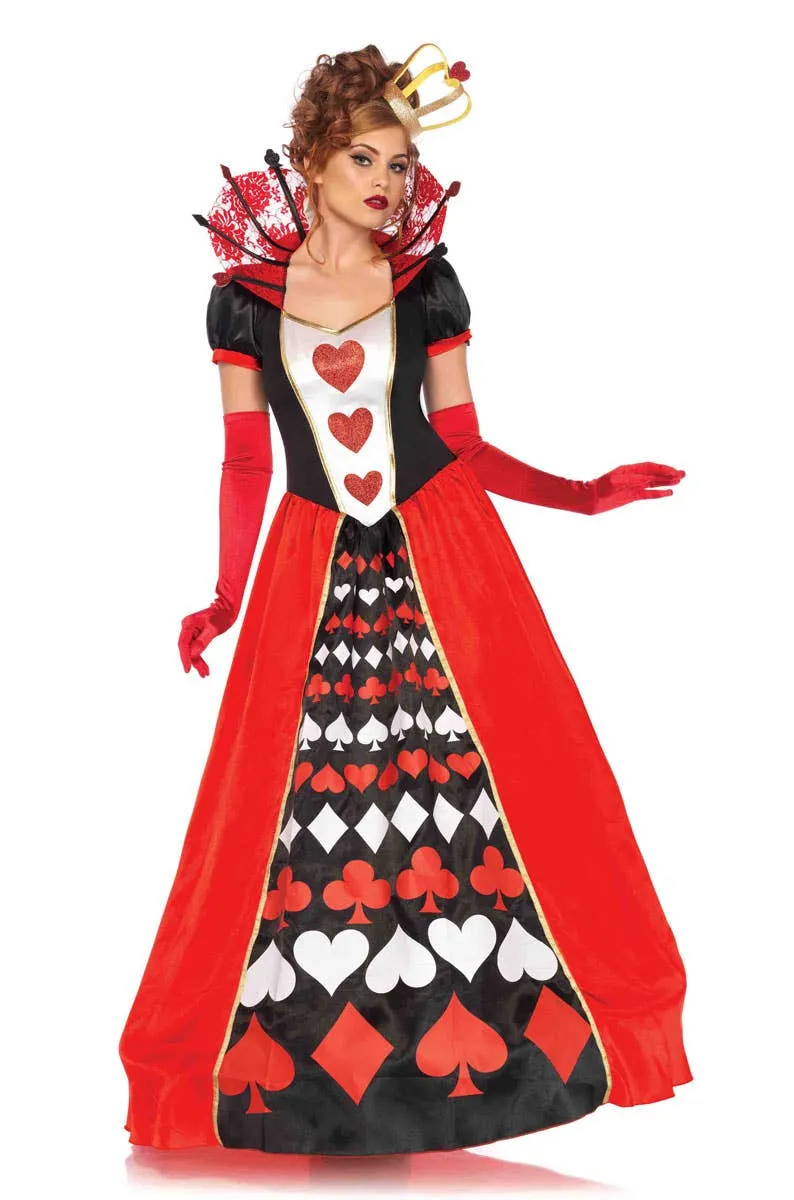 Queen of Hearts Womens Deluxe Fairytale Costume