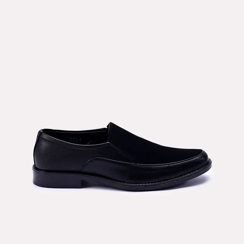 Quincy Black Formal Velvet Shoes 0111111