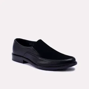 Quincy Black Formal Velvet Shoes 0111111