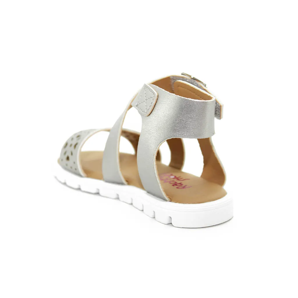 Rachel Lil Jessica Sandals Silver Metallic Walkers Toddlers Girls - Kids Shoes