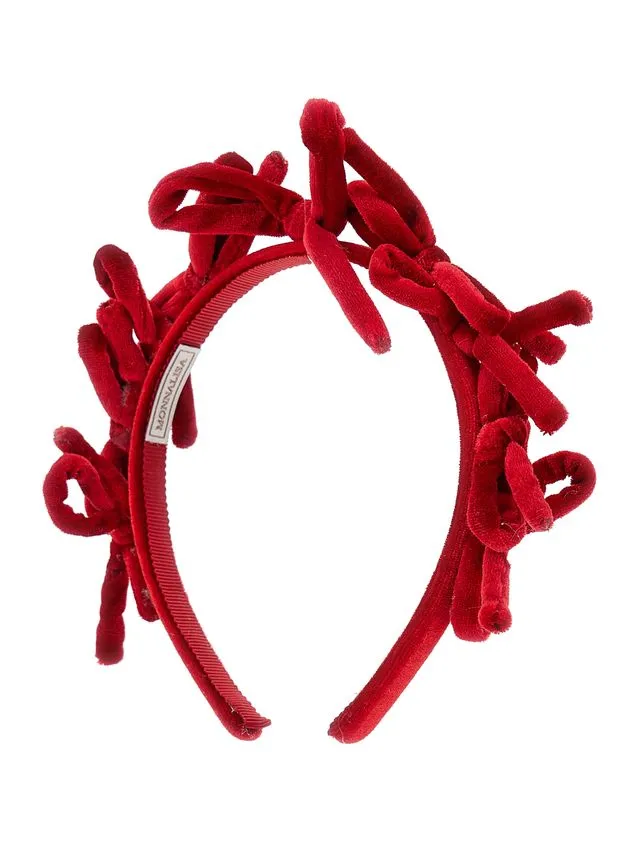 Red Velvet Bows Headband