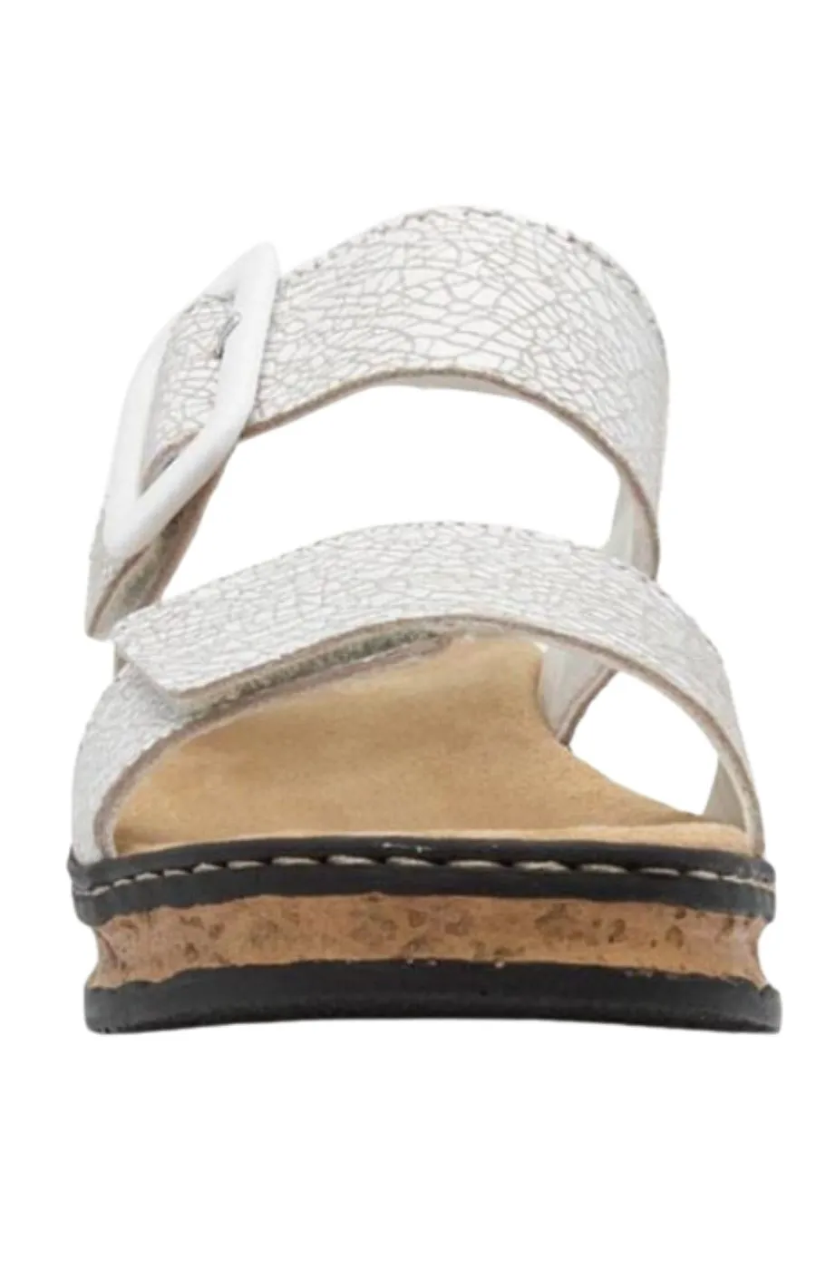 Rieker Buckled Wedge Sandal