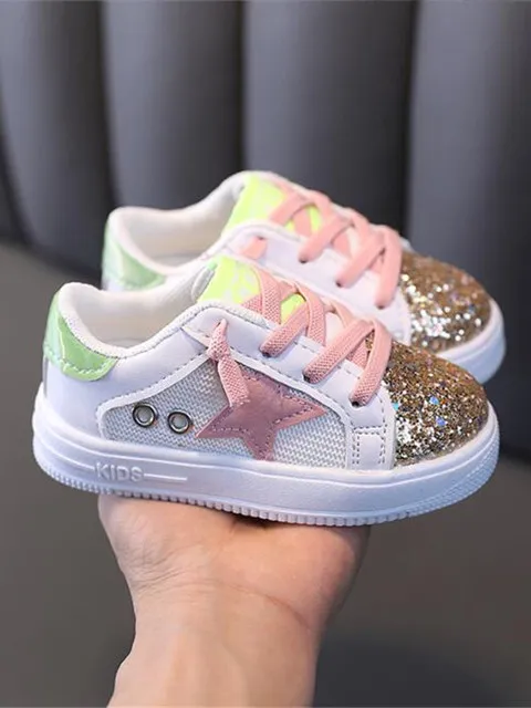 Rock Star Glam Glitter Sneakers by Liv and Mia