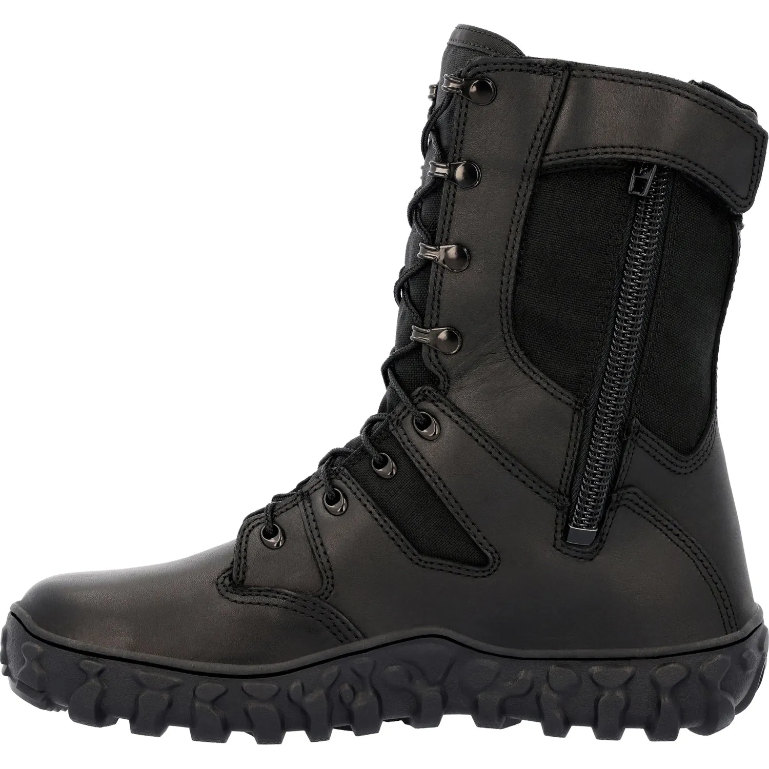 Rocky Mens S2V Predator Black Leather Military Boots