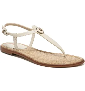 Sam Edelman GiGi Signet Thong Sandal in Ivory