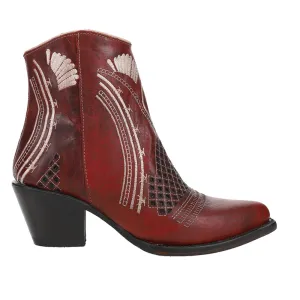 Savannah Embroidered Round Toe Cowboy Booties