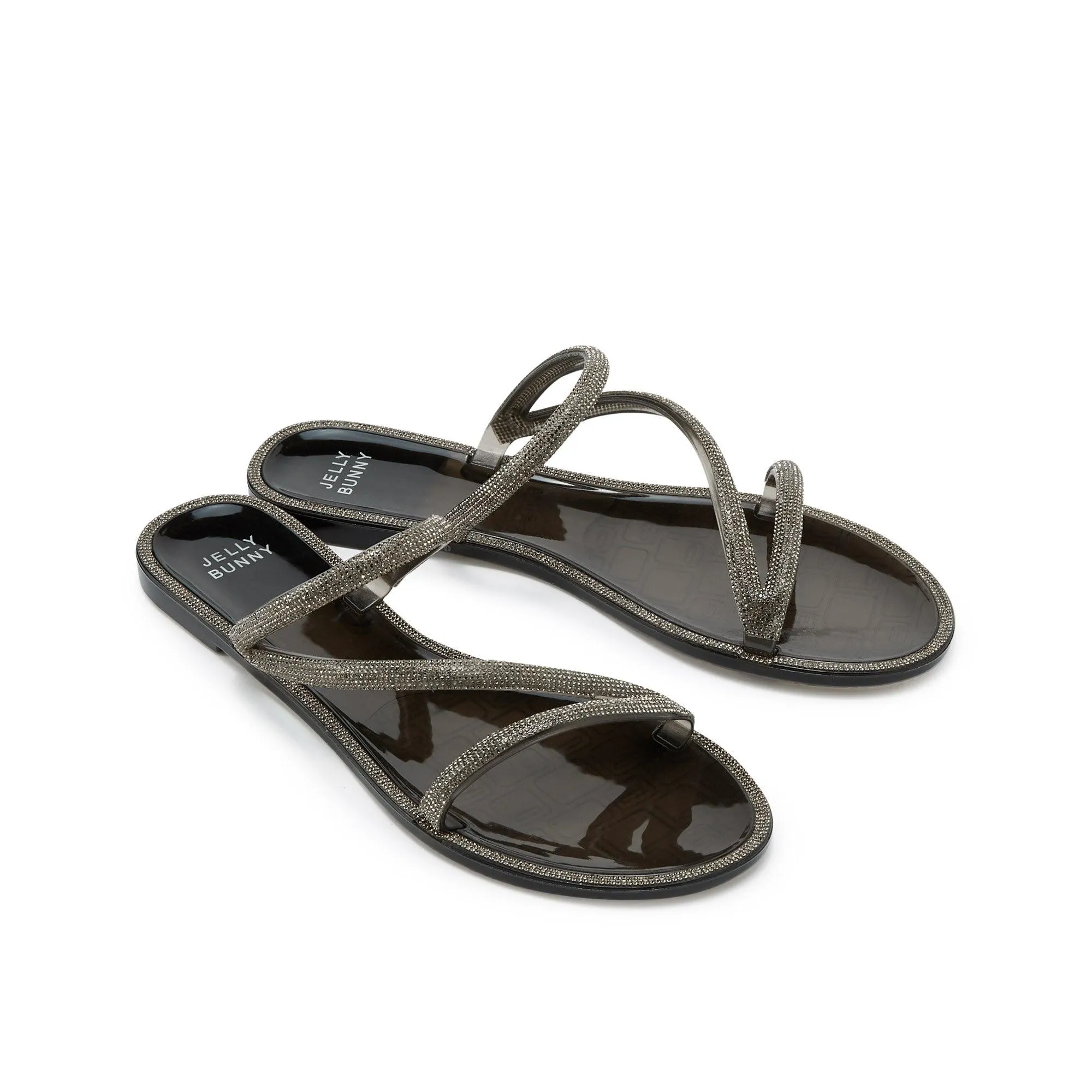 Sazza Flat Sandals Black