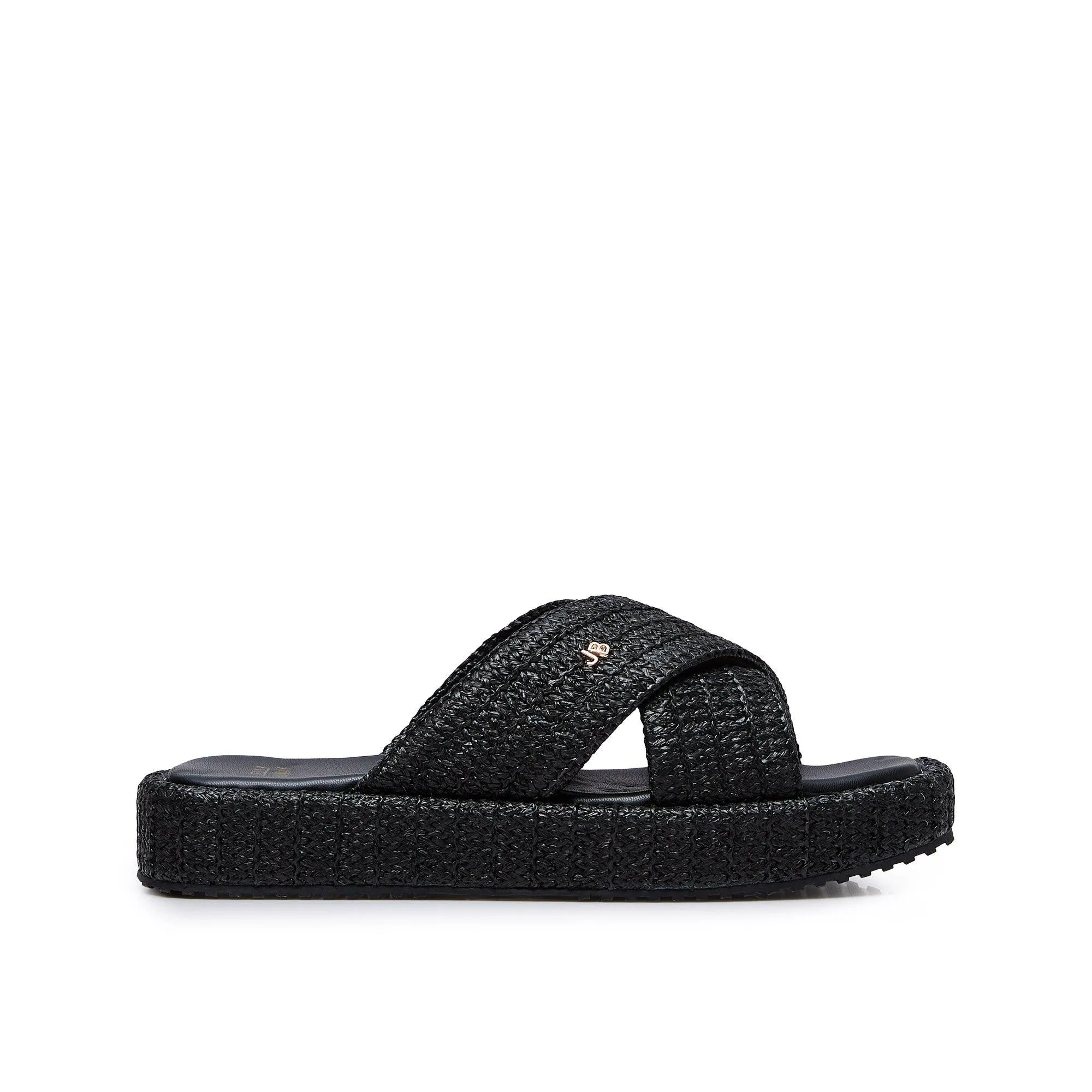 Shadout Flat Sandals Black