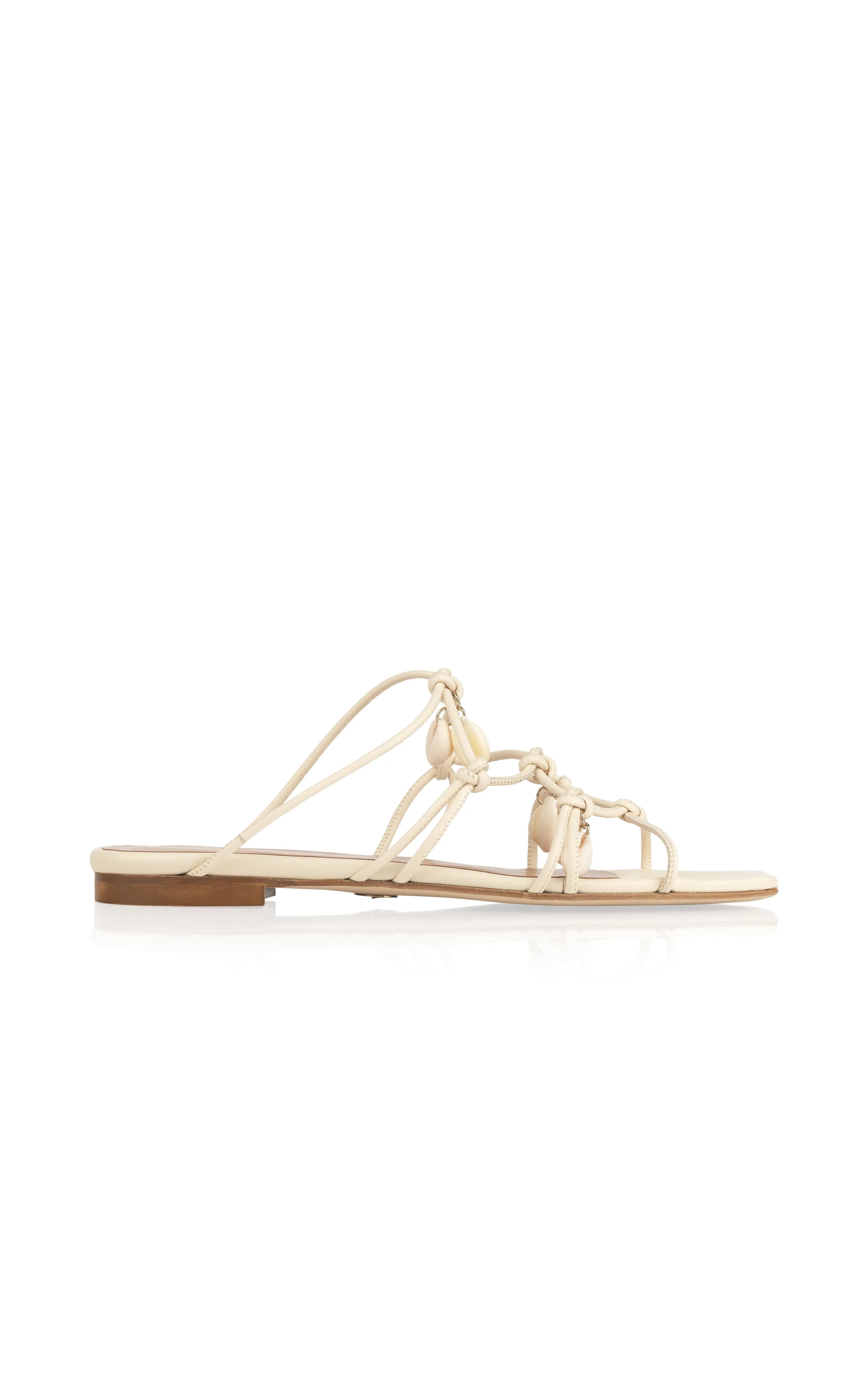 Shoreline Flat Sandal in Ivory