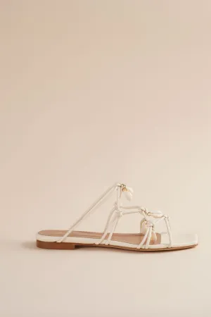 Shoreline Flat Sandal in Ivory