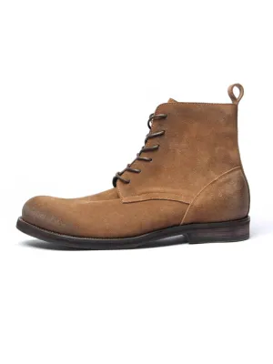 Side-Zip Cow Suede Desert Work Boots