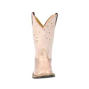 Smoky Mountain Boots Girls Starlight Pink Leather Cowboy Boots