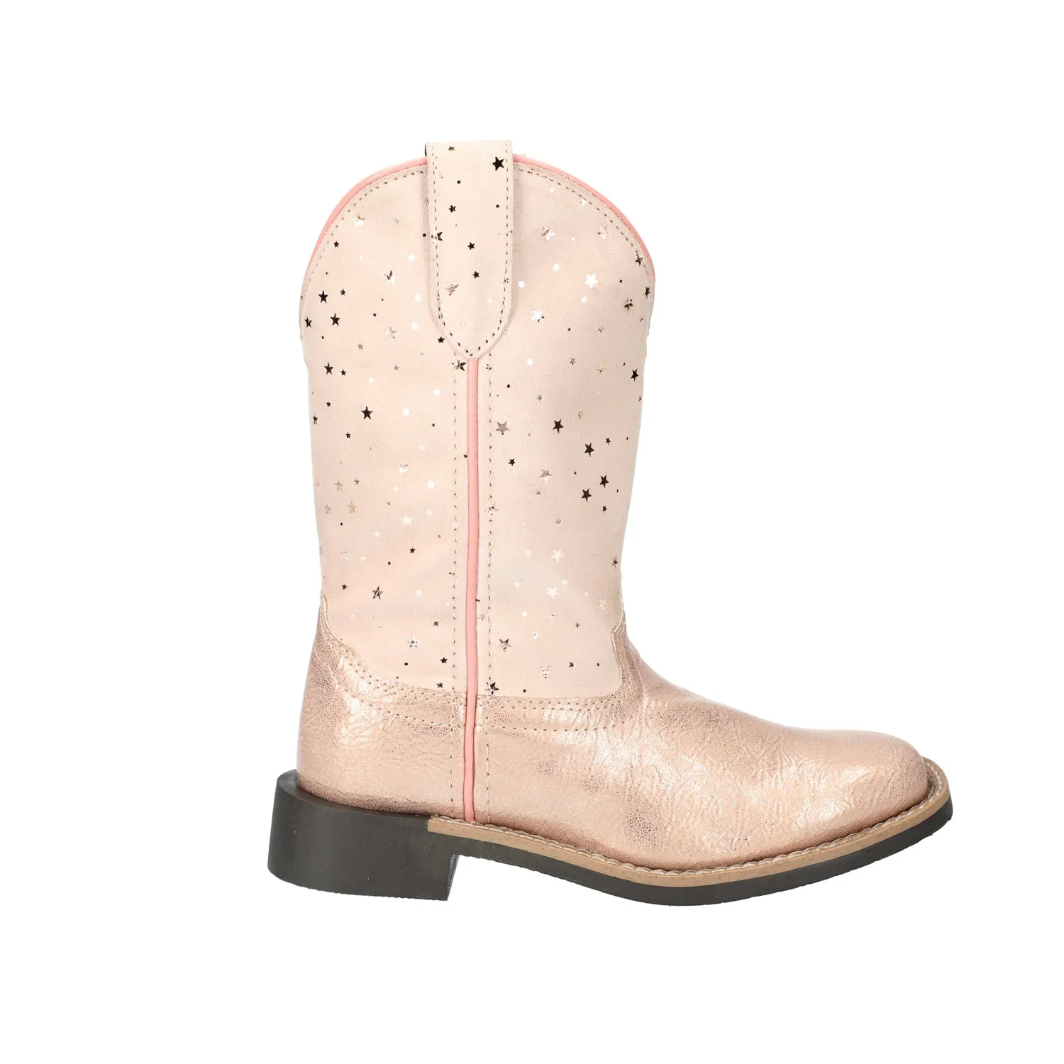 Smoky Mountain Boots Girls Starlight Pink Leather Cowboy Boots